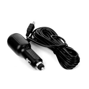 Ładowarka samochodowa do rejestratora mini USB kątowa lewa 1.5A